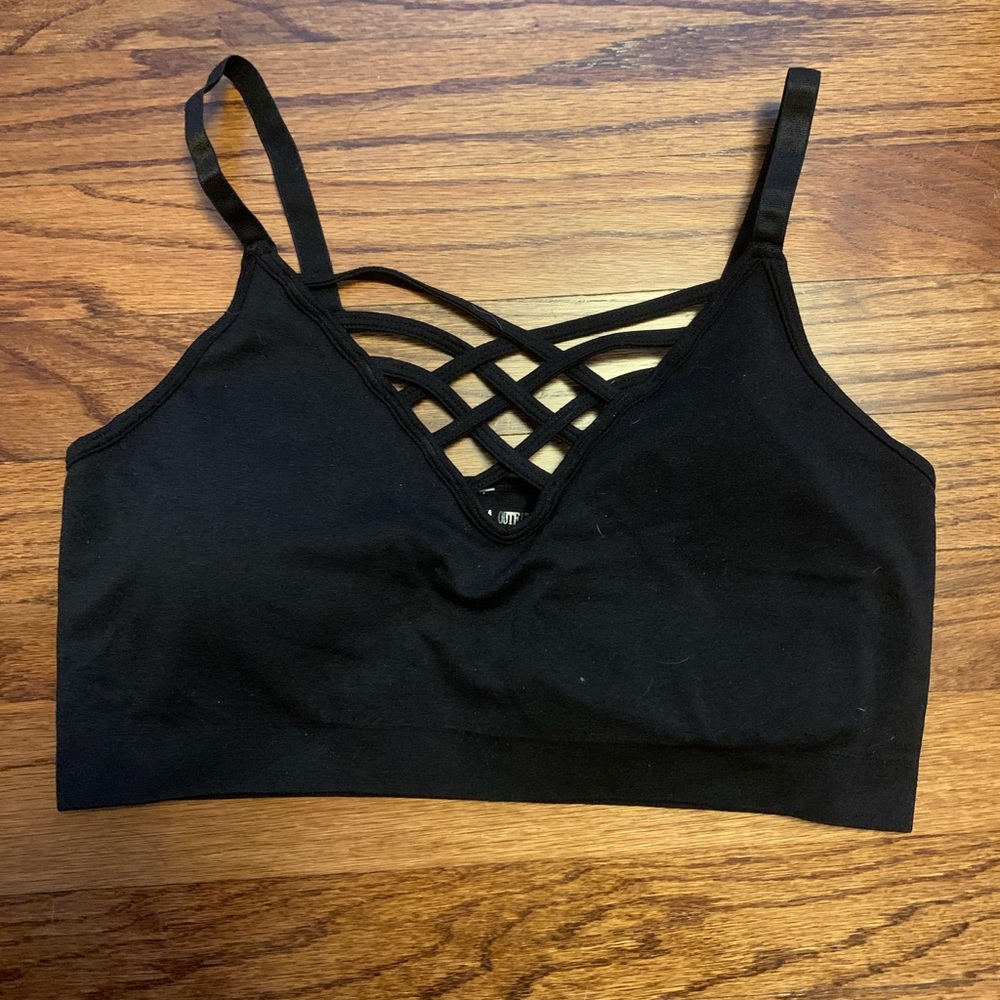 Brand new decorative bralette L/XL. Great fit under a low cut shirt.